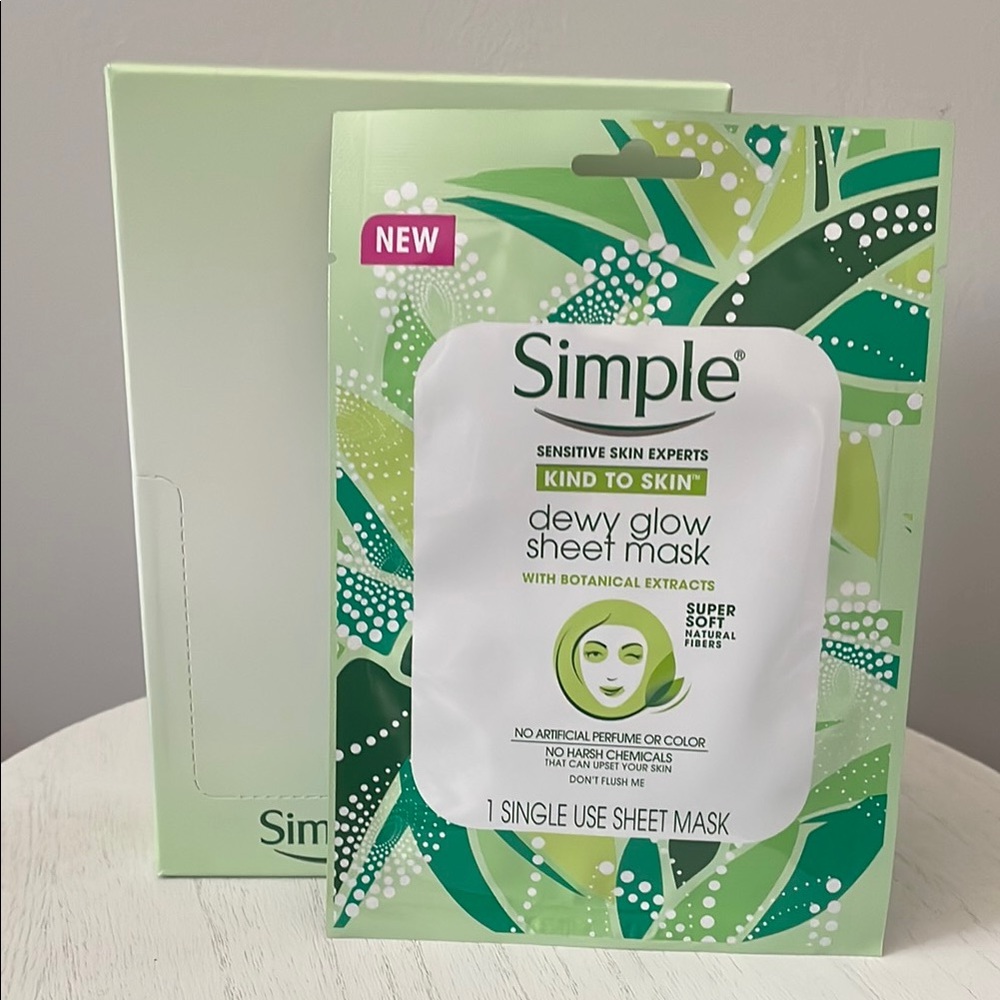 Simple Kind to Skin Dewy Glow Sheet Mask | Box of 10